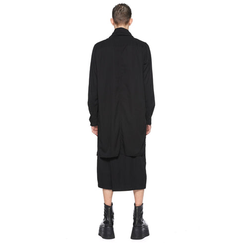 JULIUS 917SHM2 Black / Cowl Neck Shirt